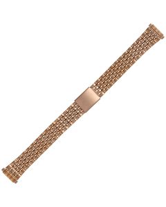 Rose Metal 10-14mm Lined Style Buckle Watch Strap