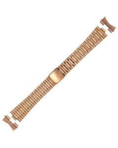 Rose Metal 24mm Curved Rollo With Lines Buckle Watch Strap