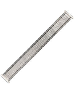 Steel Metal Faceted Baguette Style Expansion Watch Strap 15-20mm