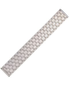 Steel Metal Diamond Pattern Expansion Watch Strap 18-22mm