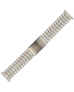Steel Metal Ruffle Style Expansion Watch Strap 18-23mm