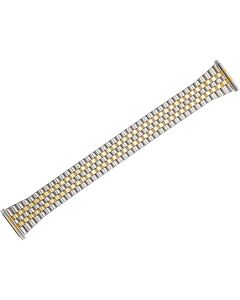 Two Tone Metal Glitter Style Expansion Watch Strap 17-22mm