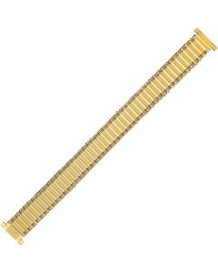 Yellow Metal Torah Scroll Style Expansion Watch Strap 15-16mm