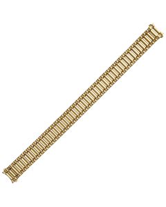 Yellow Metal Rolling Pin Style Expansion Watch Strap 11mm