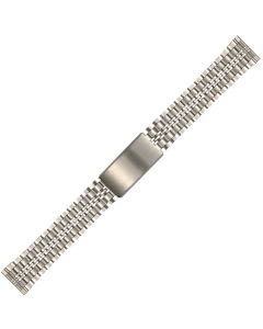 Stainless Steel 16-22mm Train Track Style Buckle Watch Strap