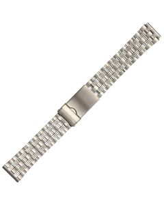 Stainless Steel 20mm Stitching Style Buckle Watch Strap