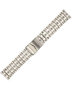 Stainless Steel 22mm Lentil Bean Style Buckle Watch Strap