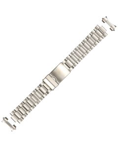 Stainless Steel 18mm Curved Canned Style Buckle Watch Strap