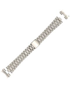 Stainless Steel 18mm Curved Rollo With Lines Style Expansion Watch Strap