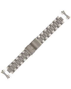 Stainless Steel 20mm Curved Wall Lamp Style Buckle Watch Strap