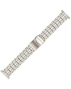Stainless Steel 22mm Long Corn On The Cob Style Buckle Watch Strap