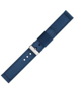 Navy Blue Two Piece 18mm Nylon Watch Strap