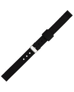 Black Two Piece 12mm Nylon Watch Strap