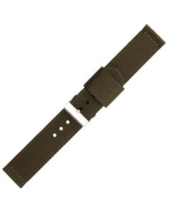 Green Two Piece 20mm Nylon Watch Strap