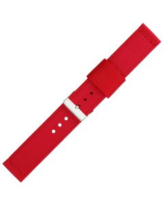 Red Two Piece 20mm Nylon Watch Strap