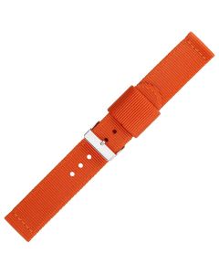Orange Two Piece 20mm Nylon Watch Strap