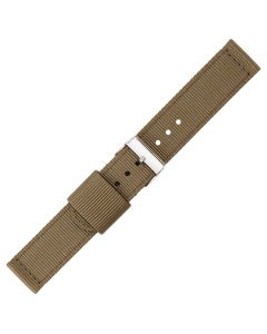 Olive Green Two Piece 20mm Nylon Watch Strap