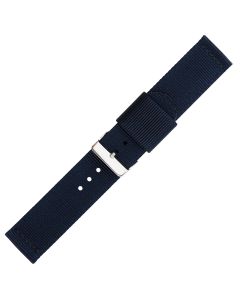 Navy Blue Two Piece 22mm Nylon Watch Strap