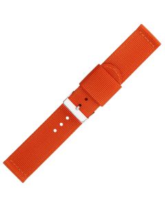 Orange Two Piece 22mm Nylon Watch Strap