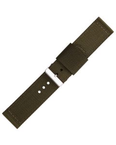 Green Two Piece 24mm Nylon Watch Strap