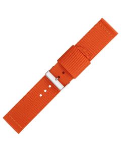 Orange Two Piece 24mm Nylon Watch Strap