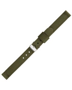 Green Two Piece 12mm Nylon Watch Strap