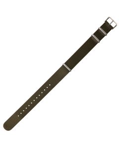 Green 18mm Long NATO Three Rings Nylon Watch Strap