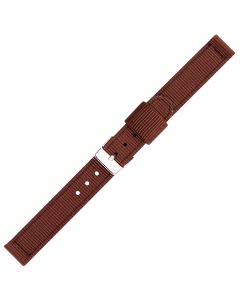 Brown Two Piece 14mm Nylon Watch Strap