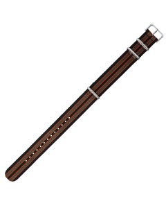 Black & Green Combo 20mm Long NATO Three Rings Nylon Watch Strap