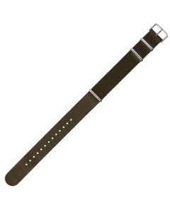 Green 20mm Long NATO Three Rings Nylon Watch Strap