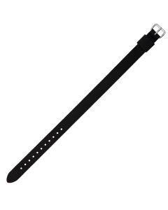 Black One Piece Long 14mm Nylon Watch Strap