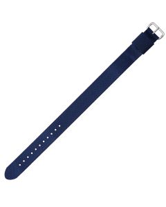 Navy Blue One Piece 14mm Nylon Watch Strap