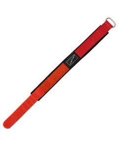 Red Sport 16mm Metal Hoop Velcro Watch Band