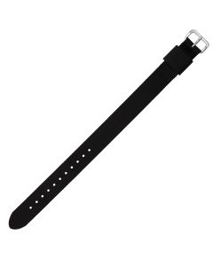 Black One Piece 16mm Nylon Watch Strap