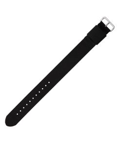 Black One Piece 20mm Nylon Watch Strap