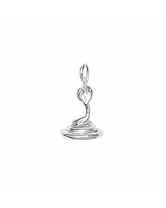 Silver 3D Cobra Snake Charm