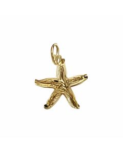 10K Yellow Gold Starfish Charm