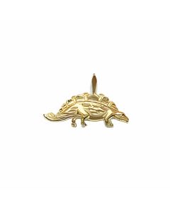 10K Yellow Gold Stegosaurus Pendant