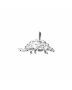 Silver Stegosaurus Pendant