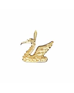 10K Yellow Gold Swan Pendant