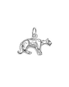 Silver 3D Tiger Charm