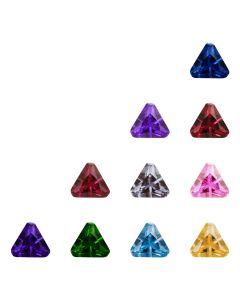 Standard Triangle Corner Cut Cubic Zirconia Stones