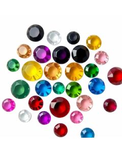 Round Colored Cubic Zirconia Stones