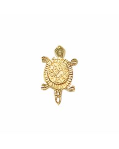 10K Yellow Gold Turtle Charm