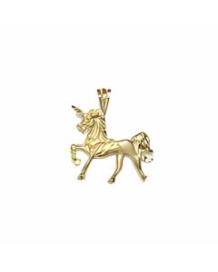 10K Yellow Gold Unicorn Pendant