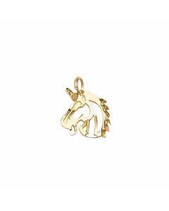 10K Yellow Gold Unicorn's Head Charm