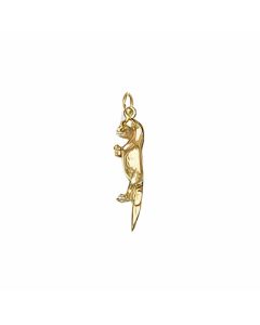 10K Yellow Gold 3D Weasel Charm