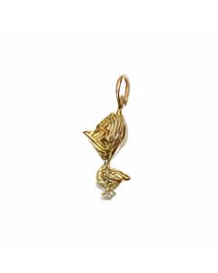 10K Yellow Gold 3D Worry Bird Charm