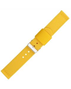 Yellow Two Piece 22mm Nylon Watch Strap