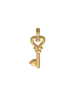 10K Yellow Gold Mini Cute Key Charm